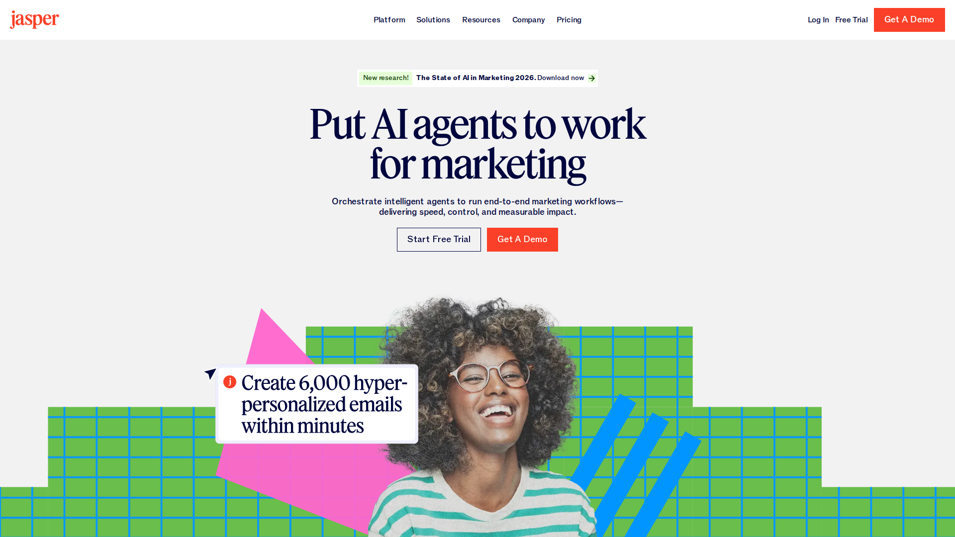 Jasper AI screenshot